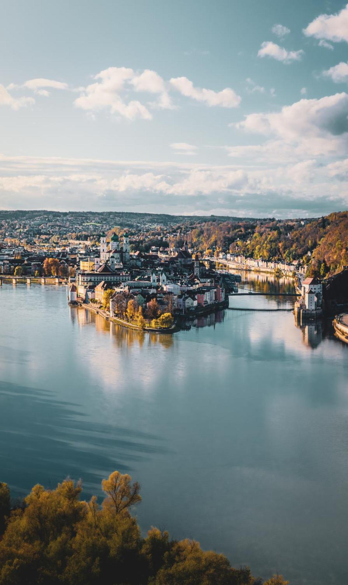 Apartment Passau A - Parken, Stilvoll, Modern & Cozy Im Zentrum Von Пасау Екстериор снимка